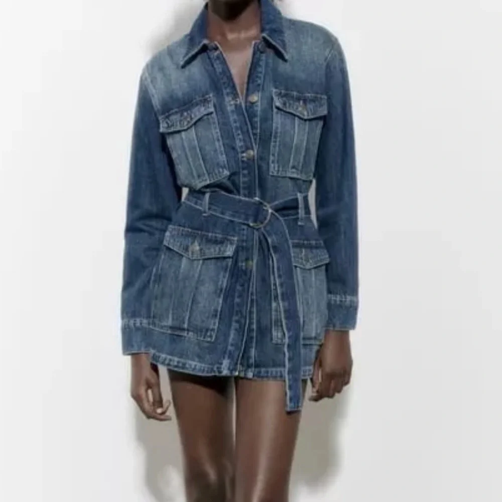 ZARA Sahara Jean Jacket/Mini Dress - Picture 4 of 16